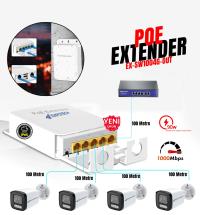 EXPOTECH 4+1 POE Switch POE ÇOKLAYICI  POE Switch TEN GELEN 1POE 4 COKLAYICI ELEKTİRİK OLMADAN 100/1000mbps POE 